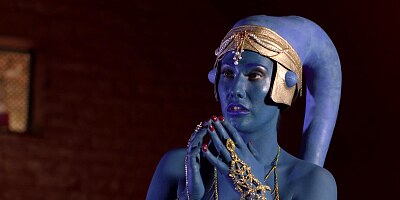 Threesome is going on in the Star Wars parody scene with girls