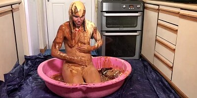 Worst EVER Disgusting Food Splosh - Horrendous! Sexy Girl Plays in Mess