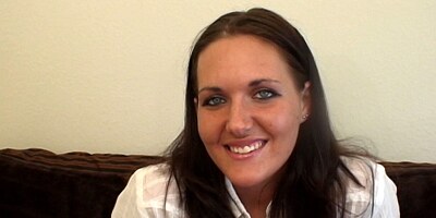 Shy and very nervous teen makes her first porno