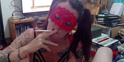 Milf Sucking and Teasing Master's Cock Smoking 120