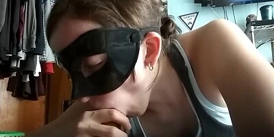 Amazing blowjob with cum explosion