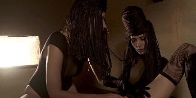 Two ladies that love rough lesbian sex are doing some hot fucking