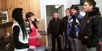 Cute chick nicely penetrated multiple times on the sex party