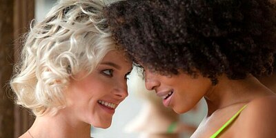 Slutty angels Zazie Skymm and Luna C love interracial porn