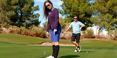 Gorgeous and slutty angel Dani Daniels is enjoying intensive dick-riding