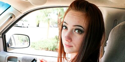 Good brunette with small tits Rylee Renee is enjoying intensive cock-riding