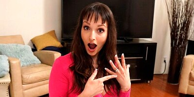 Seduced babe with big eyes Lexi Luna gives a good blowjob