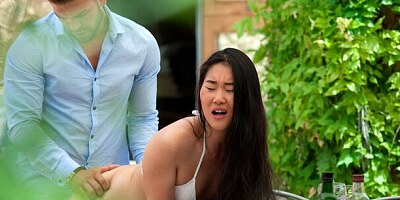 Asian angel Katana knows how to make him cum in a quick way