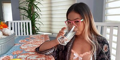 Cute Asian babe Lulu Chu jumps on a long dick like a pro