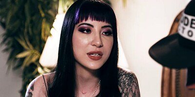 Pretty lusty white chick Charlotte Sartre fucked by a big black dick