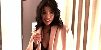 Black model with nice ass Nia Nacci fucked by a hard white penis