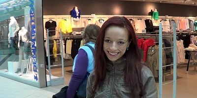 Seduced young babe in black stockings feels dude's long penis