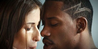 Sweet white babe Clea Gualtier fucked by a long black penis