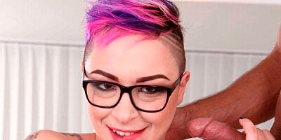 Extremely hot chick Lena A is enjoying double penetration