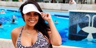 Spicy busty brunette Kesha Ortega gets rammed hard in the bedroom