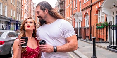 Glamorous model Honour May roughly fucked from behind