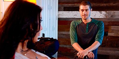 Slutty busty mademoiselle August Taylor nailed for money