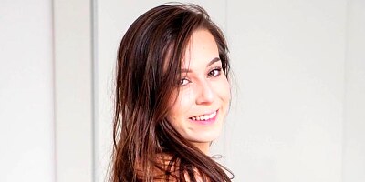 Adorable miniature chick Ariel Grace screwed in the doggy style pose