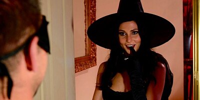 Small-tit brunette in stockings Ariana Marie fucked in the doggy style