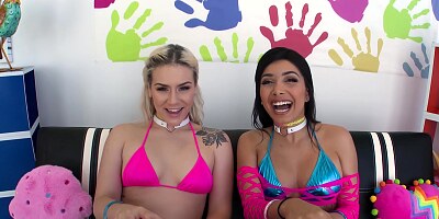 ALL ANAL adventures with Aaliyah and Abigail with Aaliyah Hadid