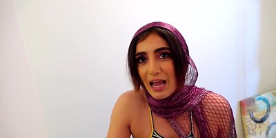 Slutty Arab babe is licking asses and sucking cocks and getting fucked very hard in many positions