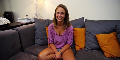 Young girl playing with her favorite vibrator