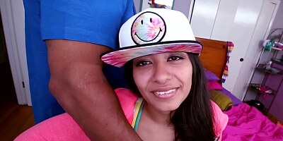 A huge Thick Dick for Petite Latina