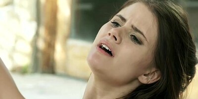 Small titted chick, Lexy Gold got a dick up her ass, during her day off