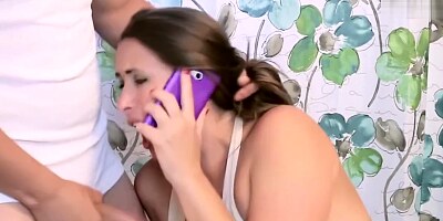 A Depraved Bald Man Fucked a Plump Neighbor Hard, Tore her off in all the h