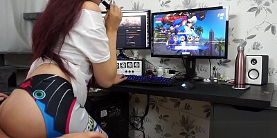 D.Va having a quickie while gaming - Miss Banana