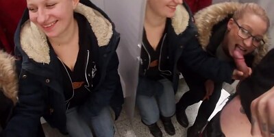 2 girls and 1 guy, public squad in Ikea and Prisma Raisio