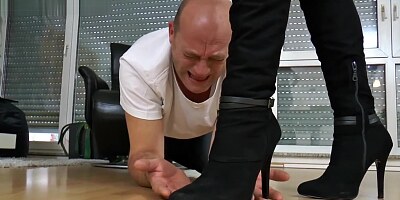 Step on your finger