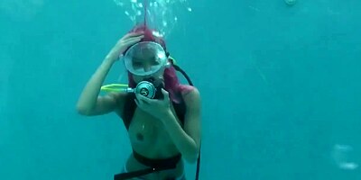 Redhead girl drown