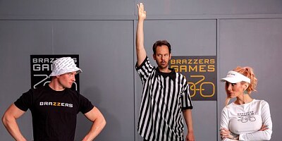 Rich blonde with big boobs Sarah Jessie screwed in the doggy style