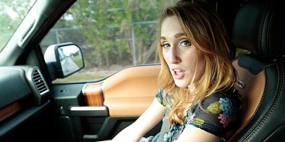 Hot-looking babe with small tits Victoria Gracen fucked outdoors