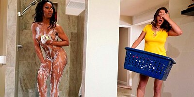 Misty Stone and Ashley Adams are getting fucked by a bg black dick