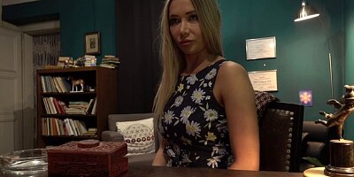 Toned hottie with long legs feels a big dick in her little wet hole