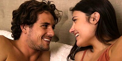 Sensual small-tit brunette Adria Rae penetrated in the missionary pose