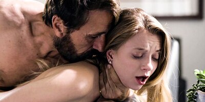 Small-tit chick Riley Star jumps on a pretty long dick