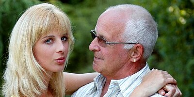 Sweet blonde hottie Mia Hilton fucked by a hard old dick