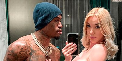 Passionate golden blonde Anny Aurora fucked by a huge black boner