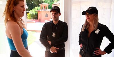 Lusty chick with big boobs Nina Elle fucked from behind