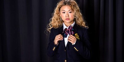 Kinky hottie Lulu Chu screwed by a pretty massive dick