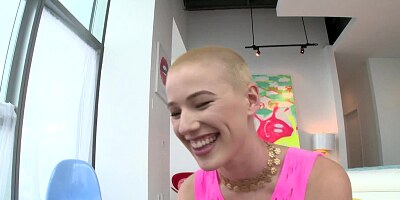 A babe with a nice body is getting licked and fucked really hard