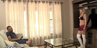 Abby Marie - Tiktok Whore Abby Fucks Daddy For Clout!