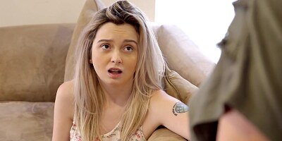 Amateur blonde, Lexi Lore is getting banged harder than ever before, while her boyfriend is working