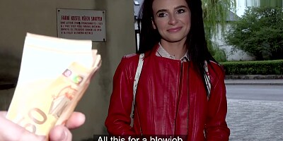 Public Agent Rip my Nylons and Fuck my Pussy Hard outside