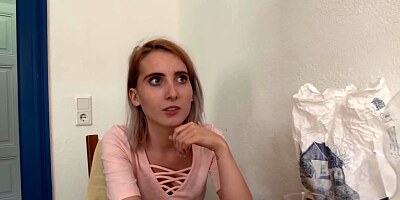 Spoiled blonde babe is about to get the best fuck ever and a massive creampie