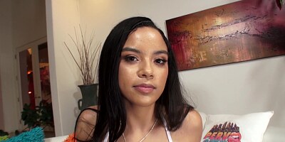 Maya Bijou is a brunette who wants to suck