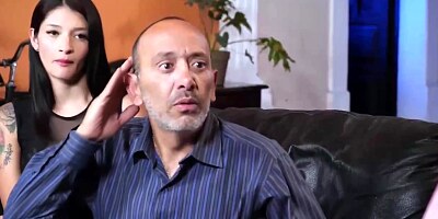 Salome Gil is secretly pleasing her fathers business partners with her lips and that wet pussy